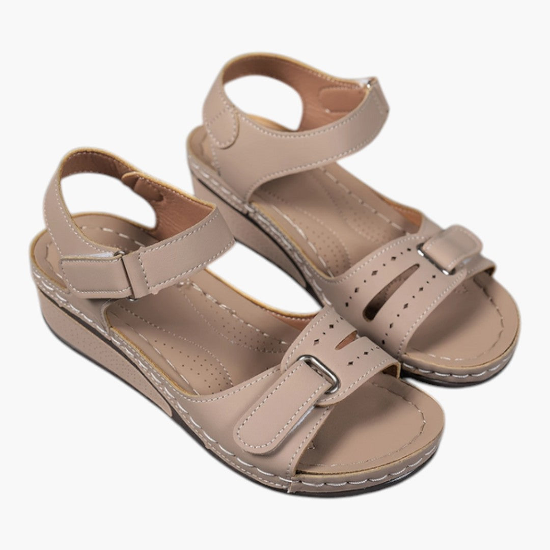 Damen Sandalen mit Plateau-Sohle und gepolsterter Sohle