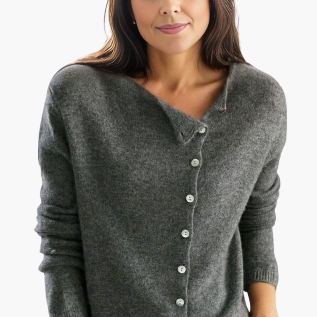 Gilet femme en maille avec manches longues