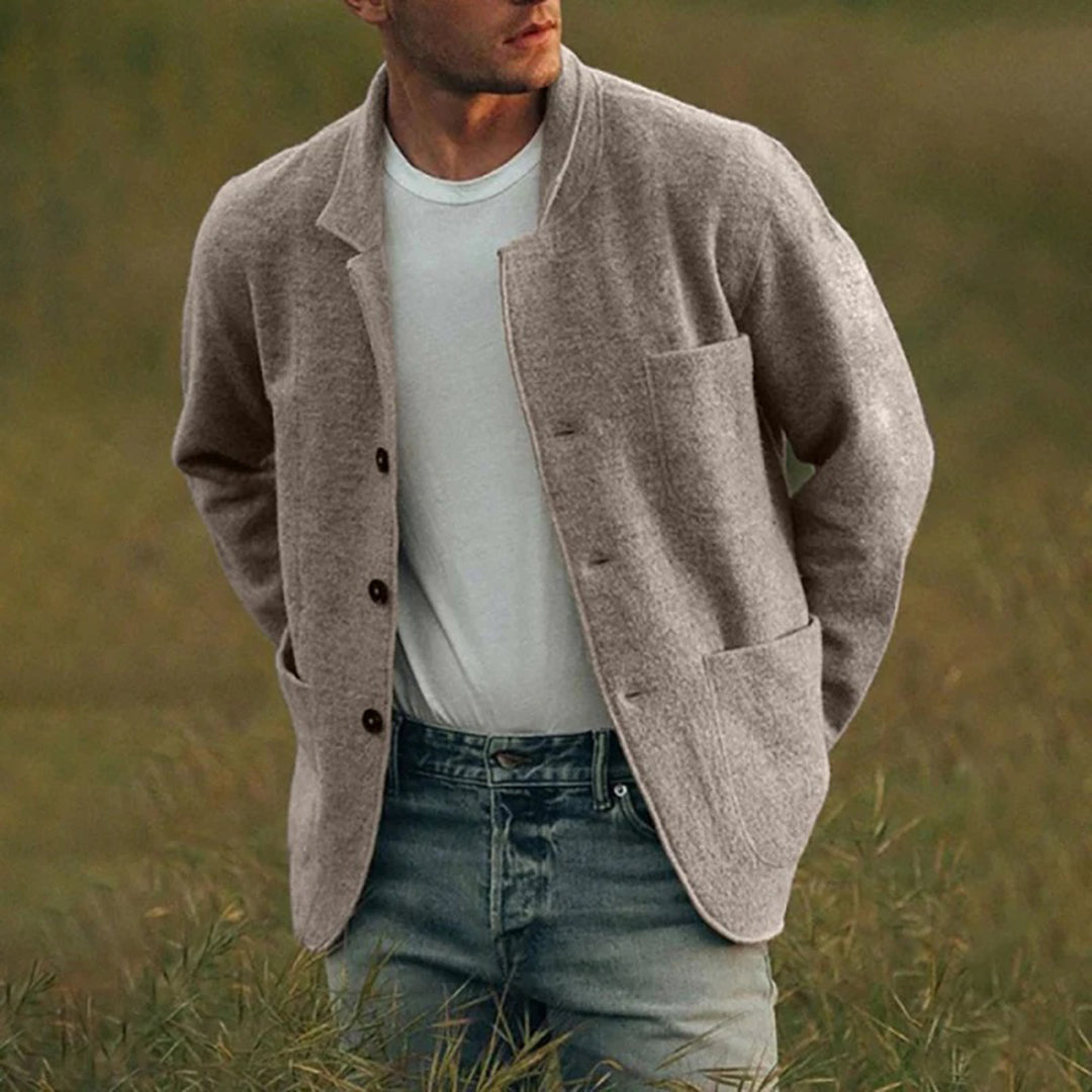 Veste homme | Poches multiples, fermeture boutonnée | Coupe droite polyvalente, 5 coloris, tailles S à 3XL