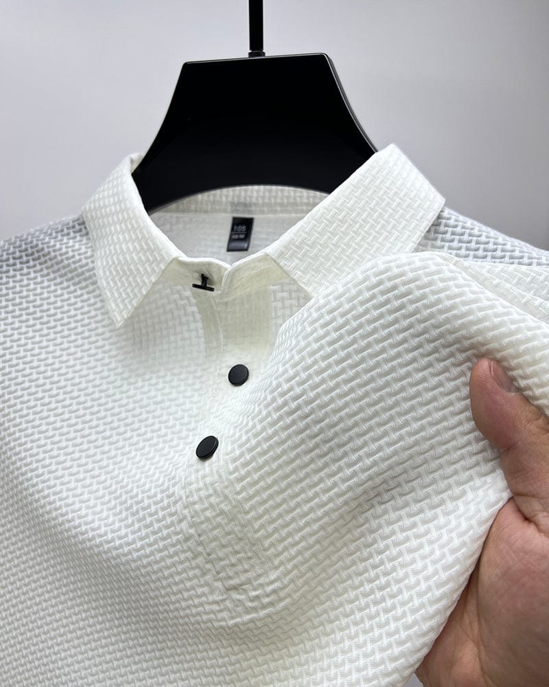 Polo homme à manches courtes léger avec col classique