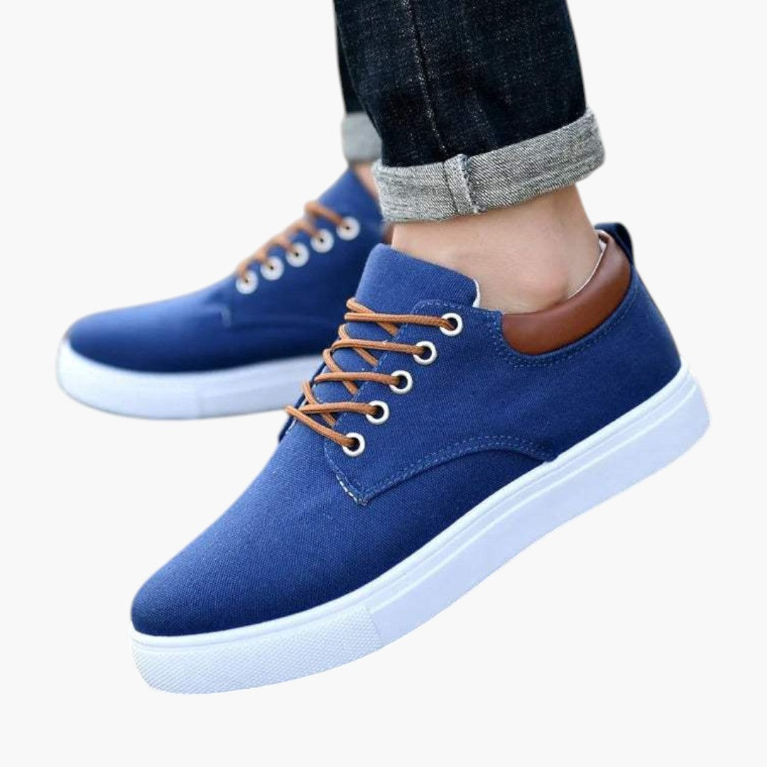 Herren Sneaker mit Schnürverschluss und profilierter Sohle