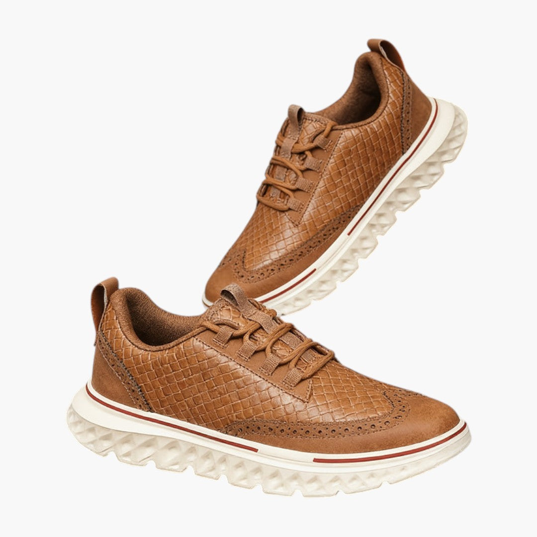 Homme Chaussures avec Motif Crocodile et Fermeture Lacets