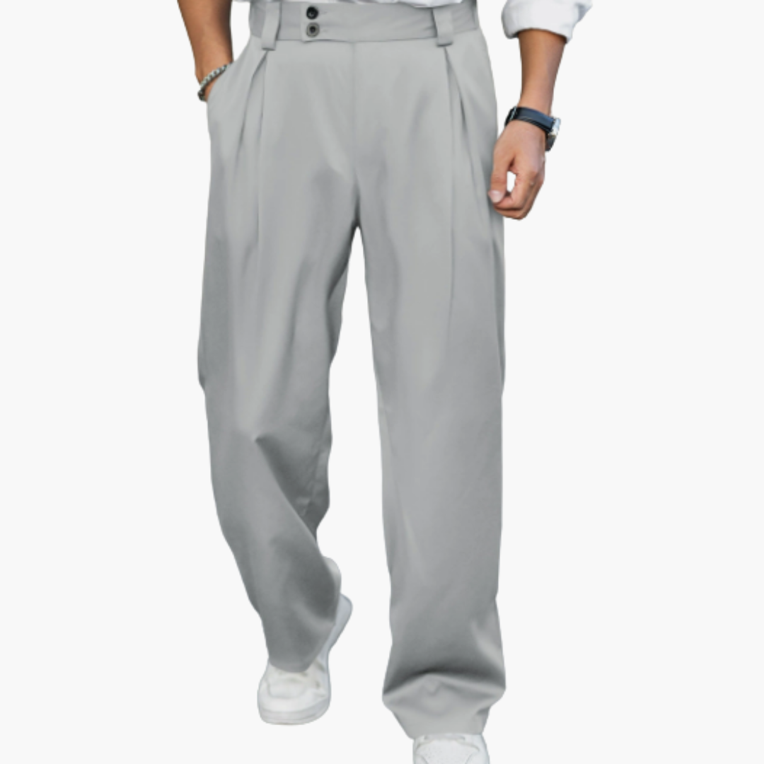Heren slim-fit broek met aansluitende pasvorm voor kantooroutfit