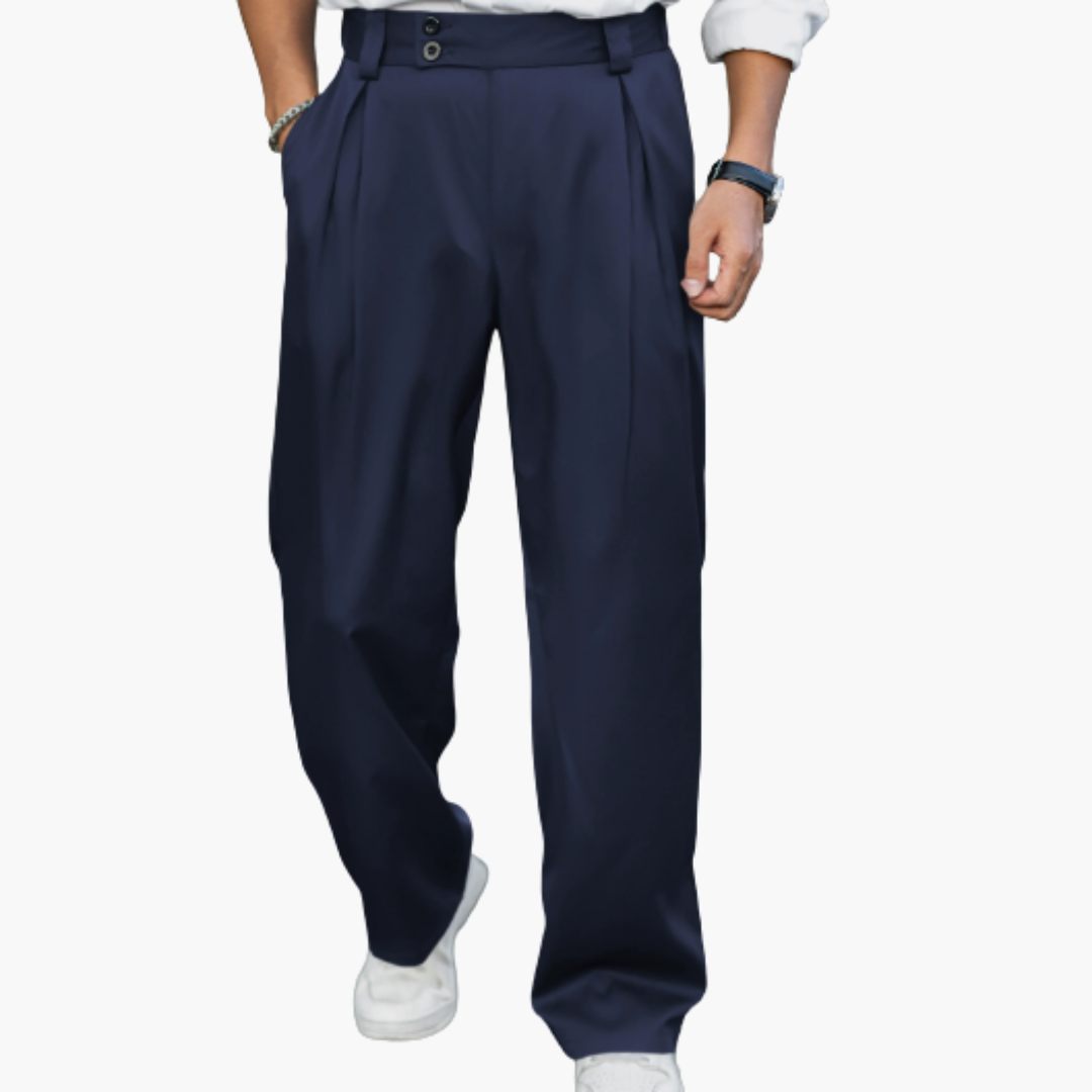 Heren slim-fit broek met aansluitende pasvorm voor kantooroutfit