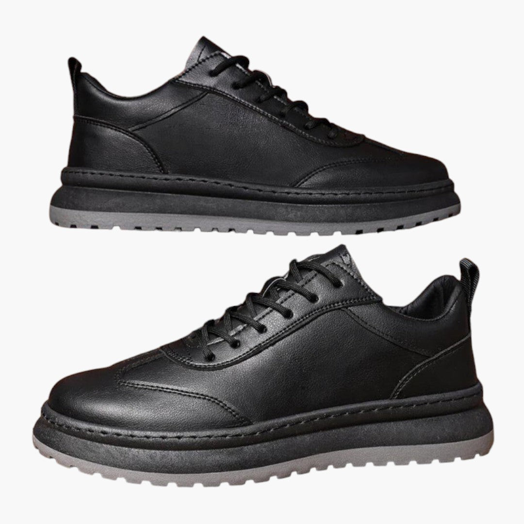 Scarpe da uomo basse con lacci anteriori e suola in gomma