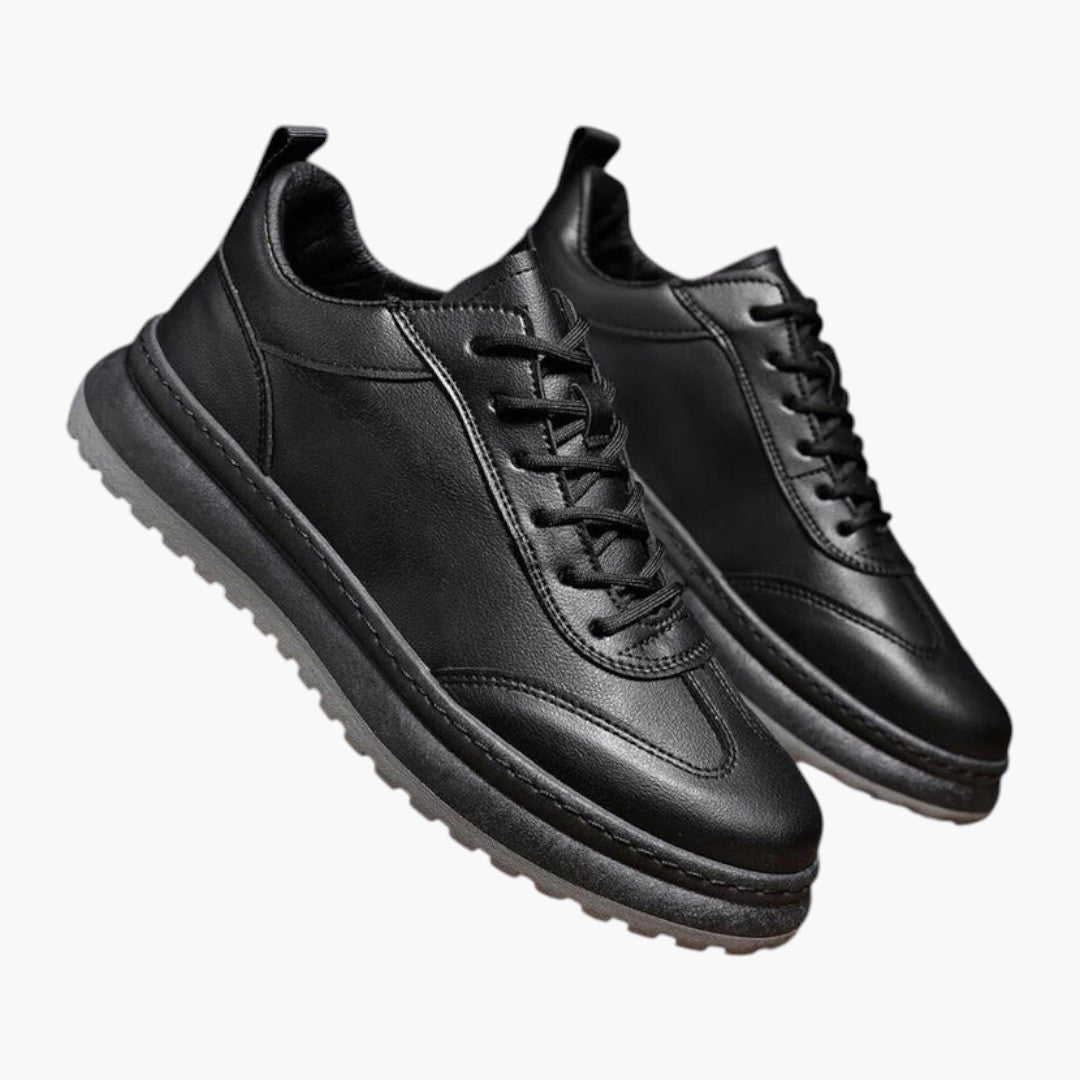 Scarpe da uomo basse con lacci anteriori e suola in gomma