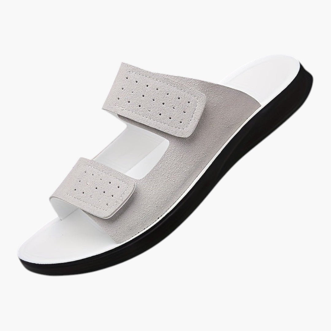Hommes Chaussons Plates avec Dessus PU et Semelle EVA
