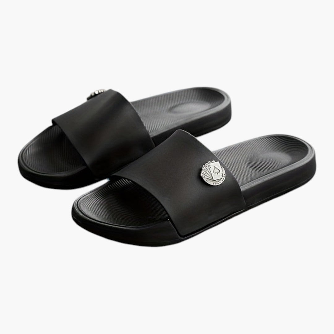 Hommes Chaussons avec Bout Rond et Semelle EVA