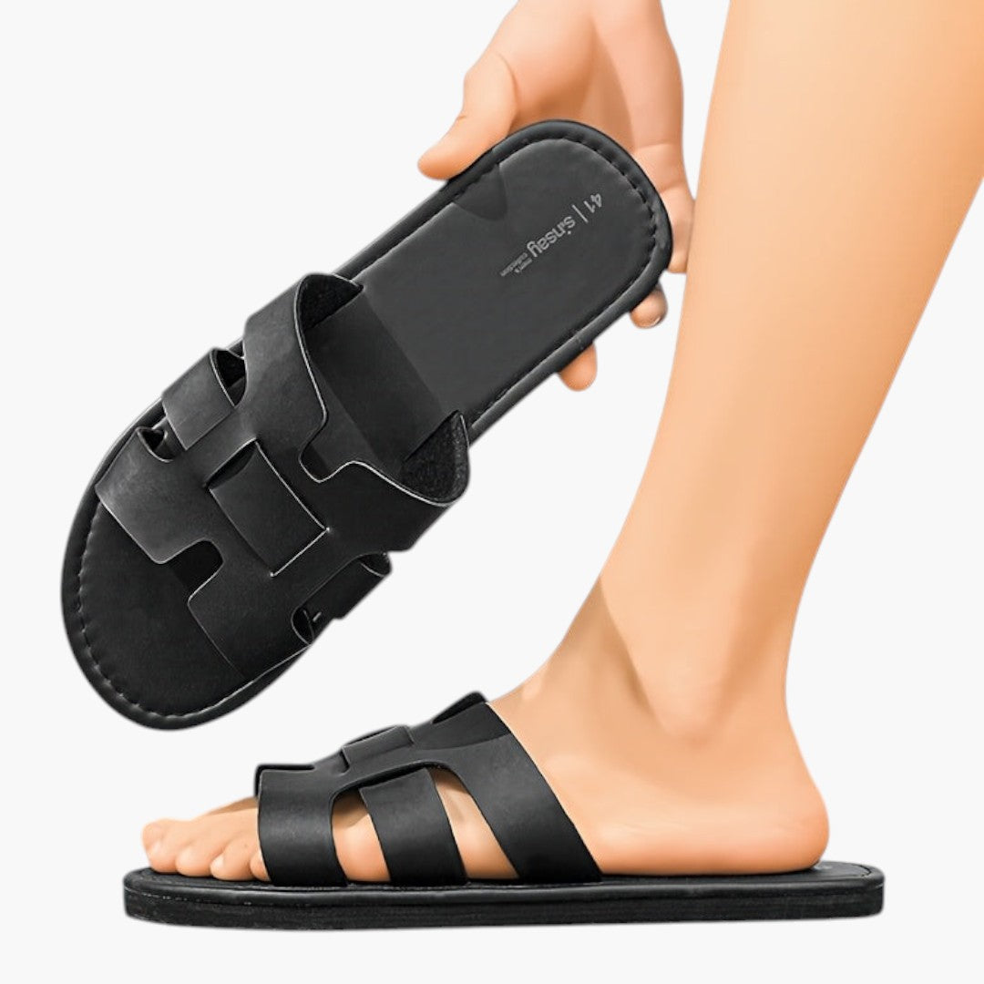 Hommes Chaussons avec Dessus PU et Semelle EVA