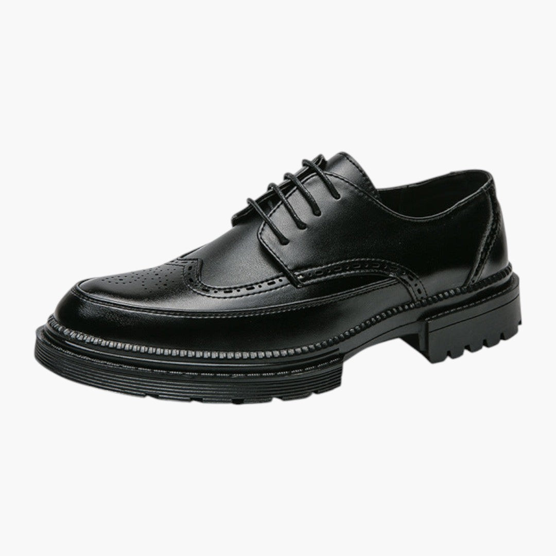 Herren Brogue-Schuhe mit PU-Obermaterial und Gummisohle
