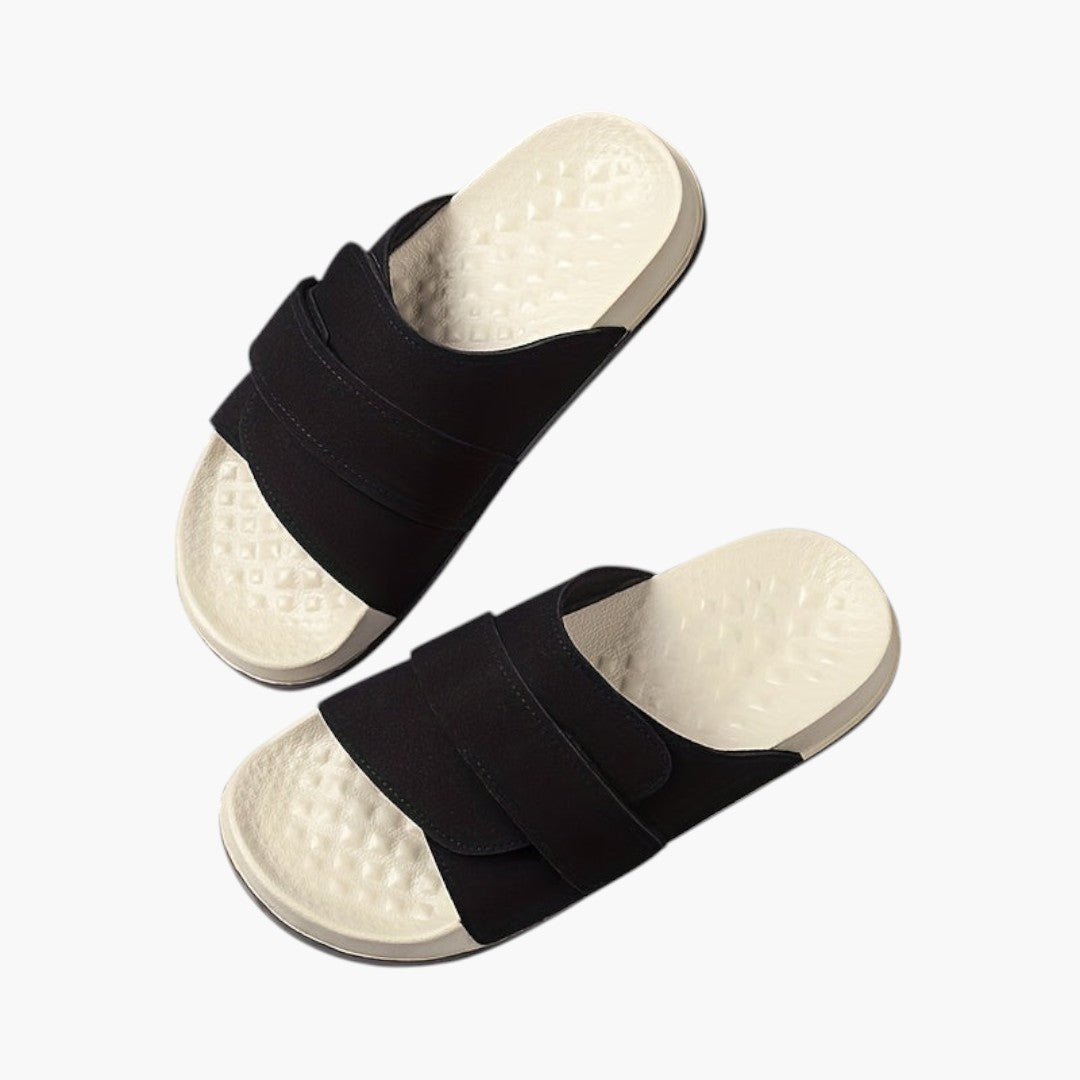 Hommes Pantoufles Sport a Fermeture Ajustable et Semelle EVA