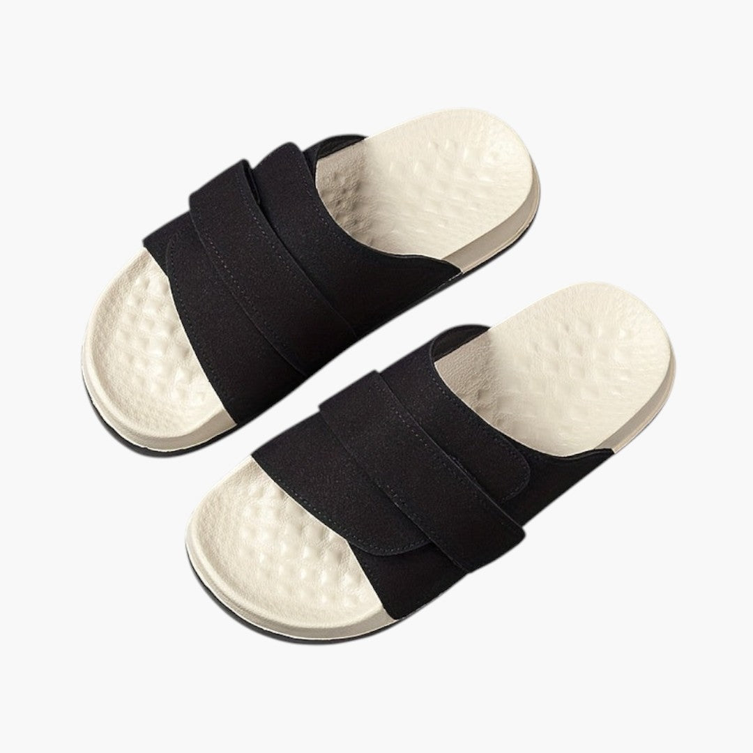 Hommes Pantoufles Sport a Fermeture Ajustable et Semelle EVA