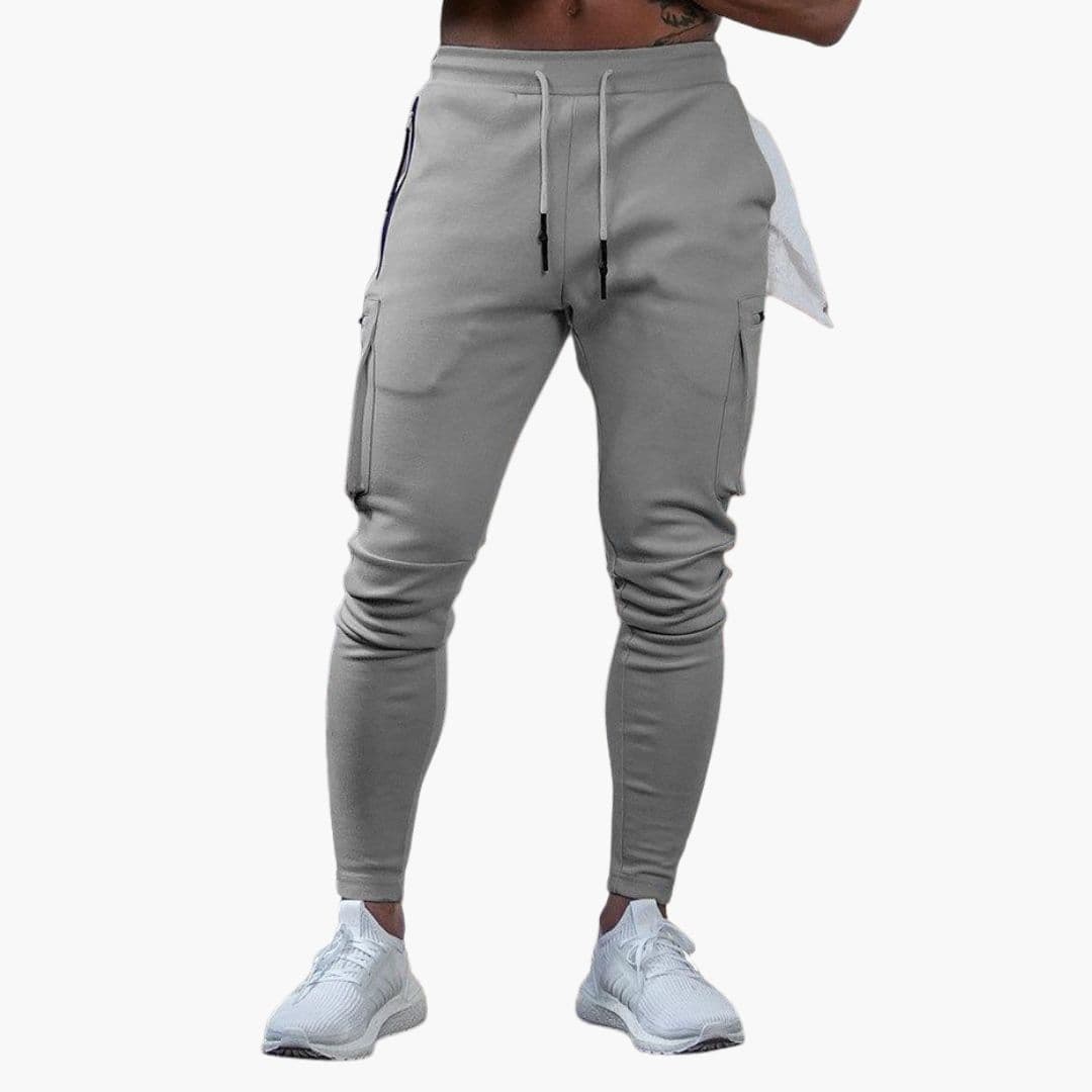 Joggers homme avec zips et cinq poches