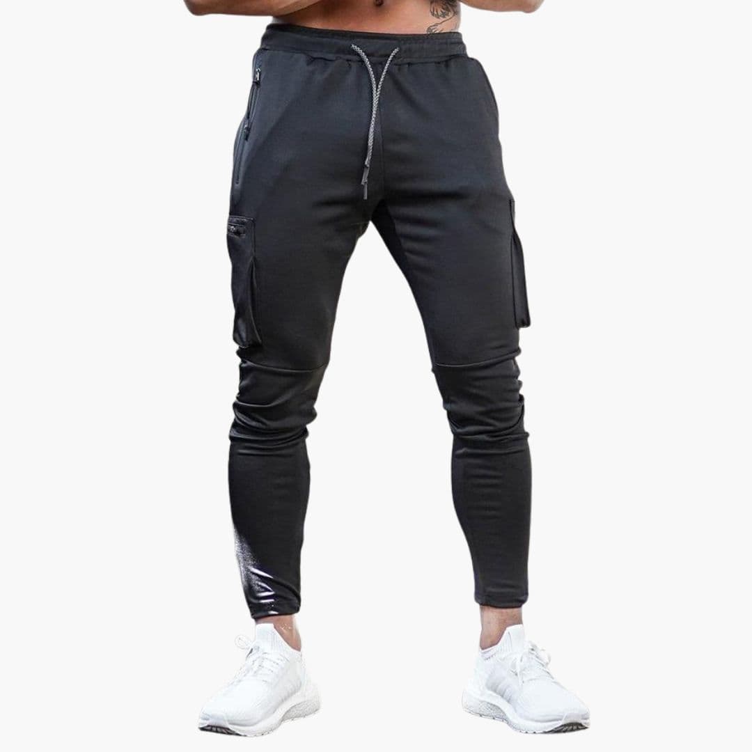 Joggers homme avec zips et cinq poches