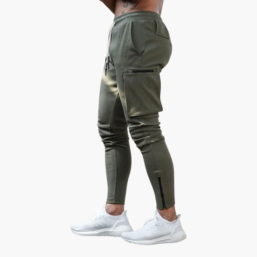 Joggers homme avec zips et cinq poches