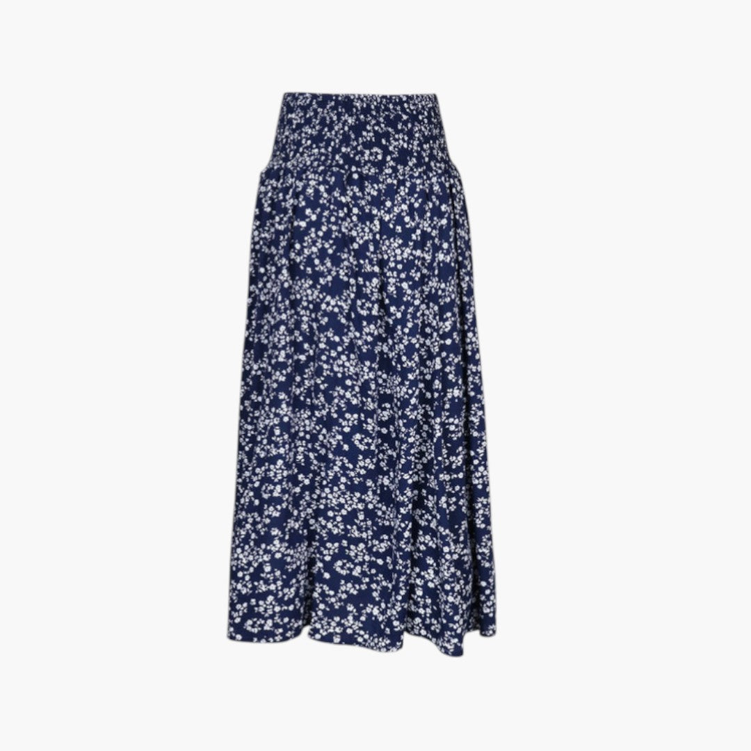 Jupe Maxi Femme avec Fente Latérale et Taille Haute