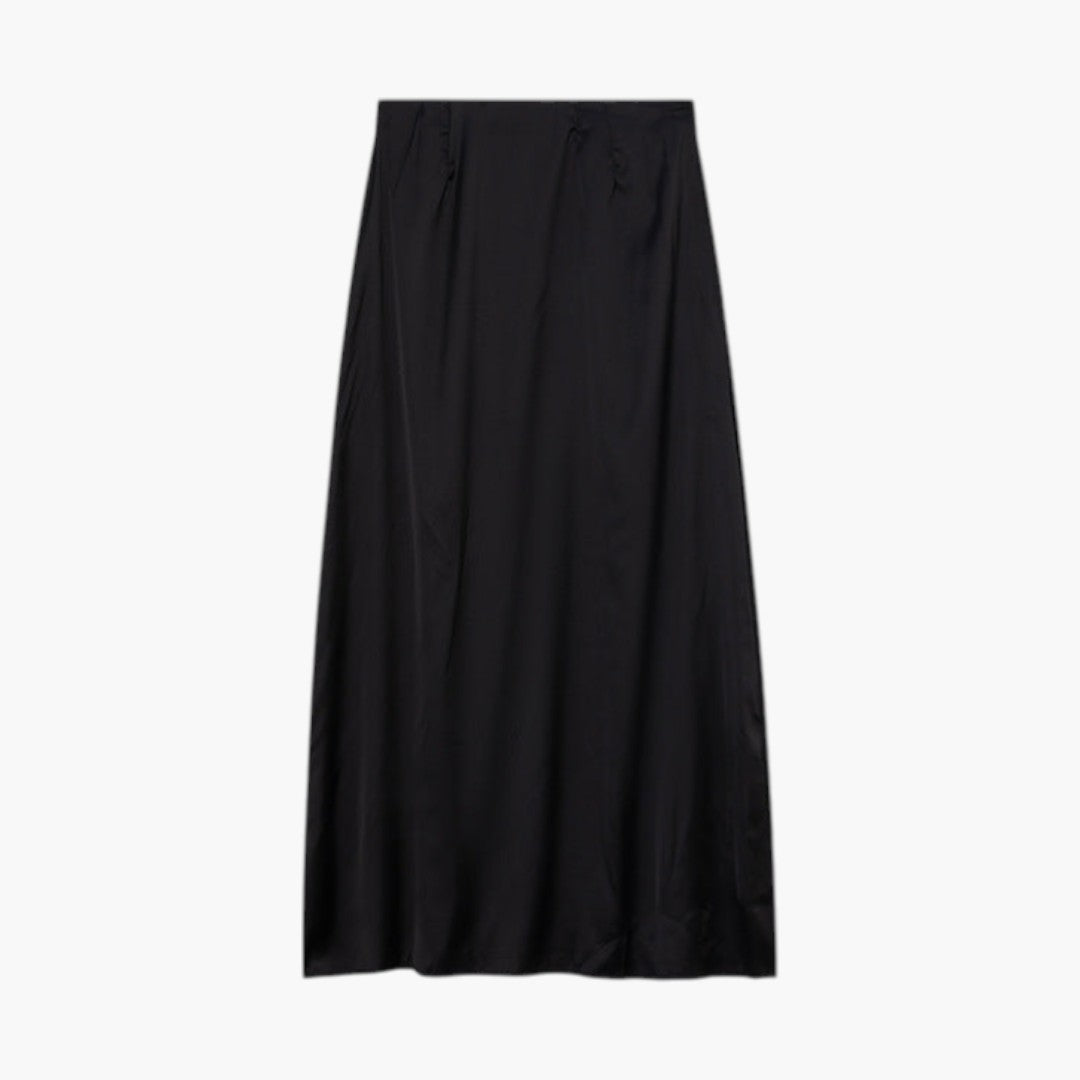 Jupe Maxi Femme avec Taille Haute et Ourlet Droit