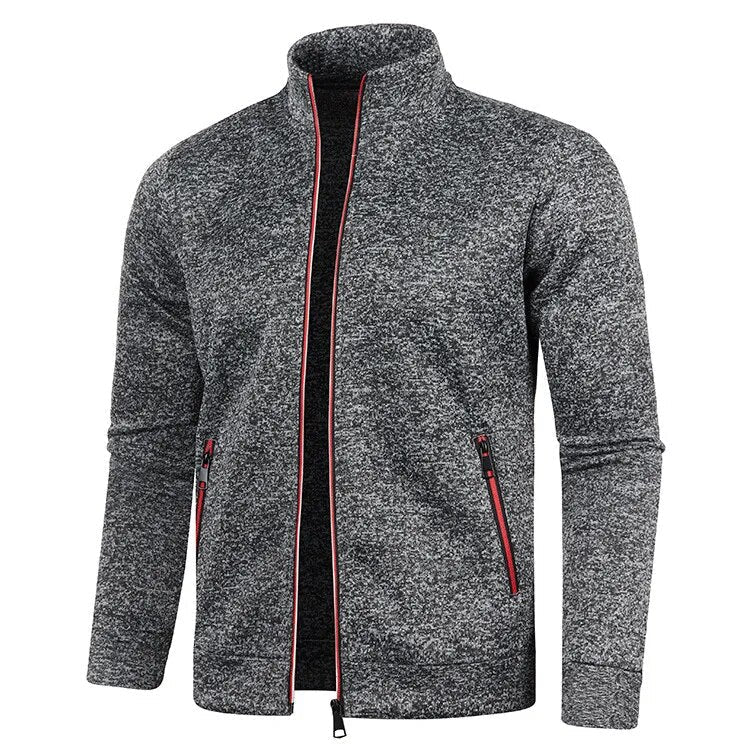 Veste zippée homme | Manches longues, col montant | Style épuré, plusieurs coloris, tailles M à 5XL