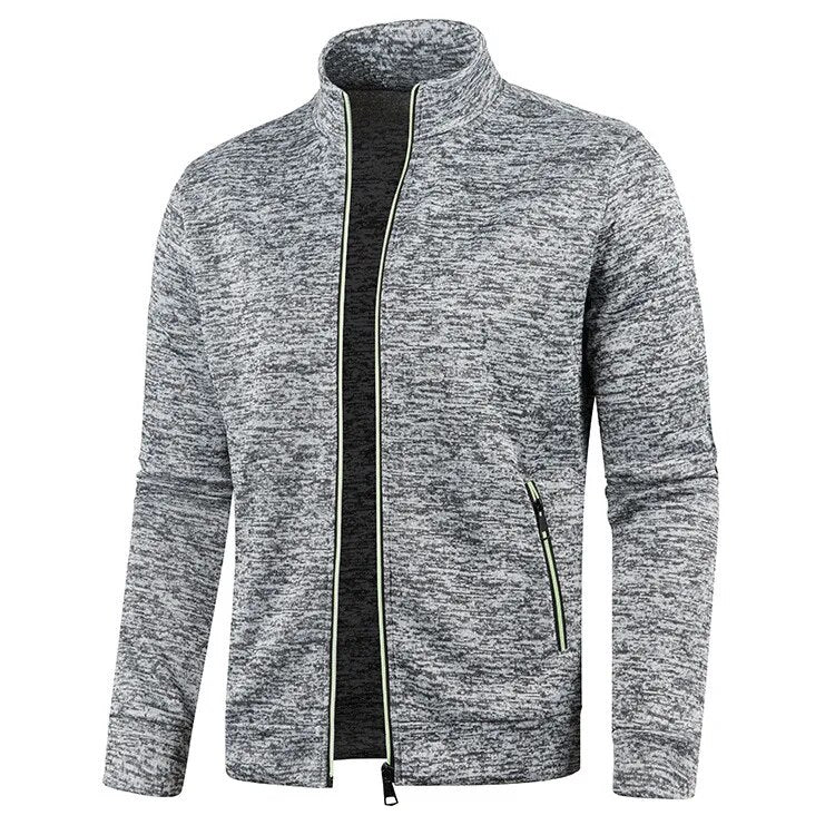 Veste zippée homme | Manches longues, col montant | Style épuré, plusieurs coloris, tailles M à 5XL