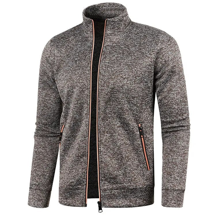 Veste zippée homme | Manches longues, col montant | Style épuré, plusieurs coloris, tailles M à 5XL