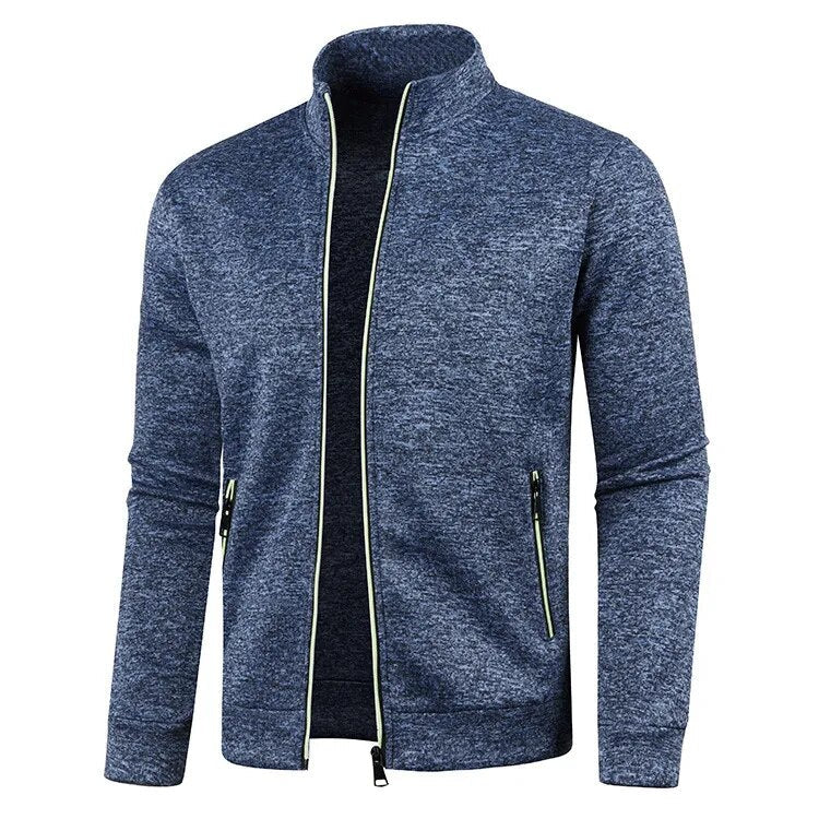 Veste zippée homme | Manches longues, col montant | Style épuré, plusieurs coloris, tailles M à 5XL