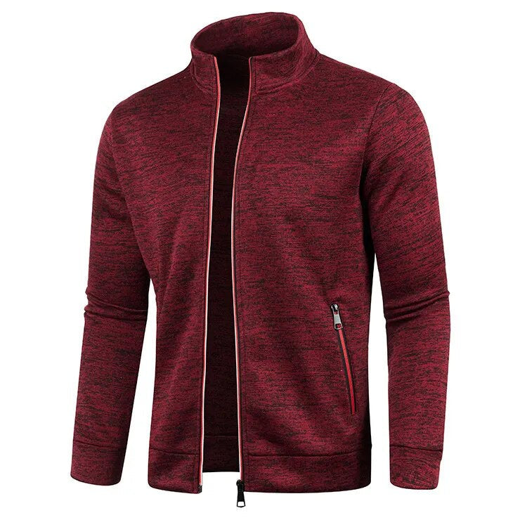 Veste zippée homme | Manches longues, col montant | Style épuré, plusieurs coloris, tailles M à 5XL