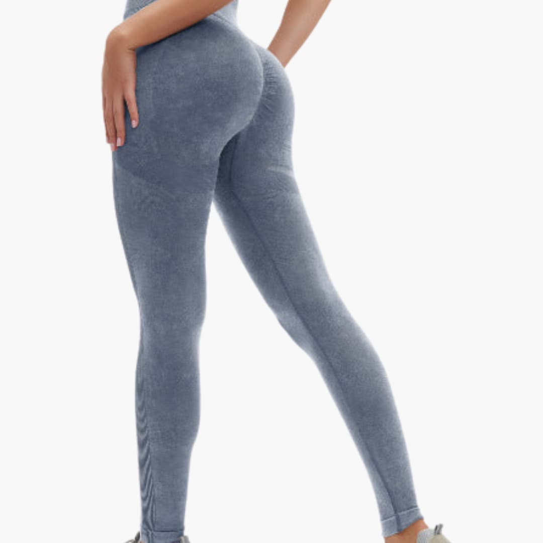 Leggings sportivi da donna a vita alta con sostegno elastico