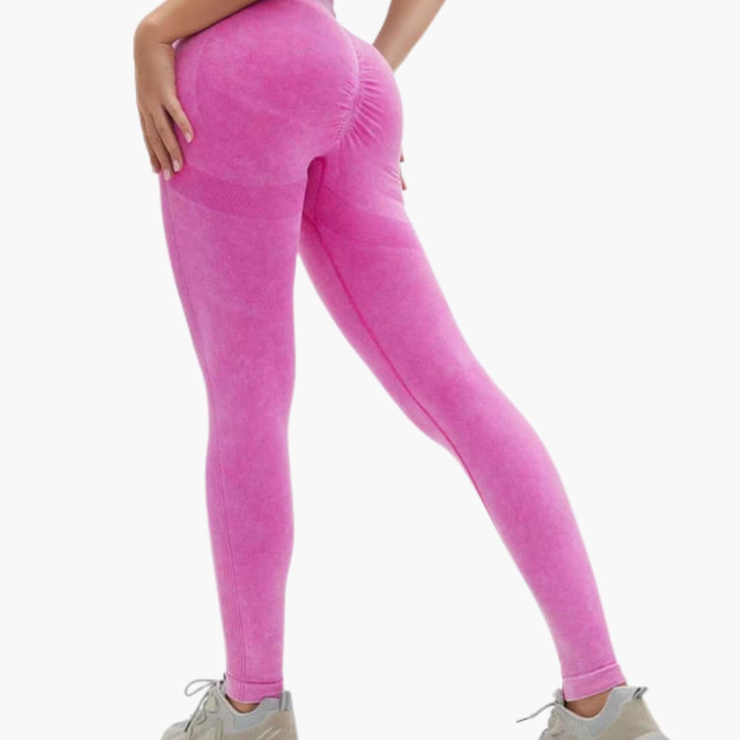 Leggings sportivi da donna a vita alta con sostegno elastico