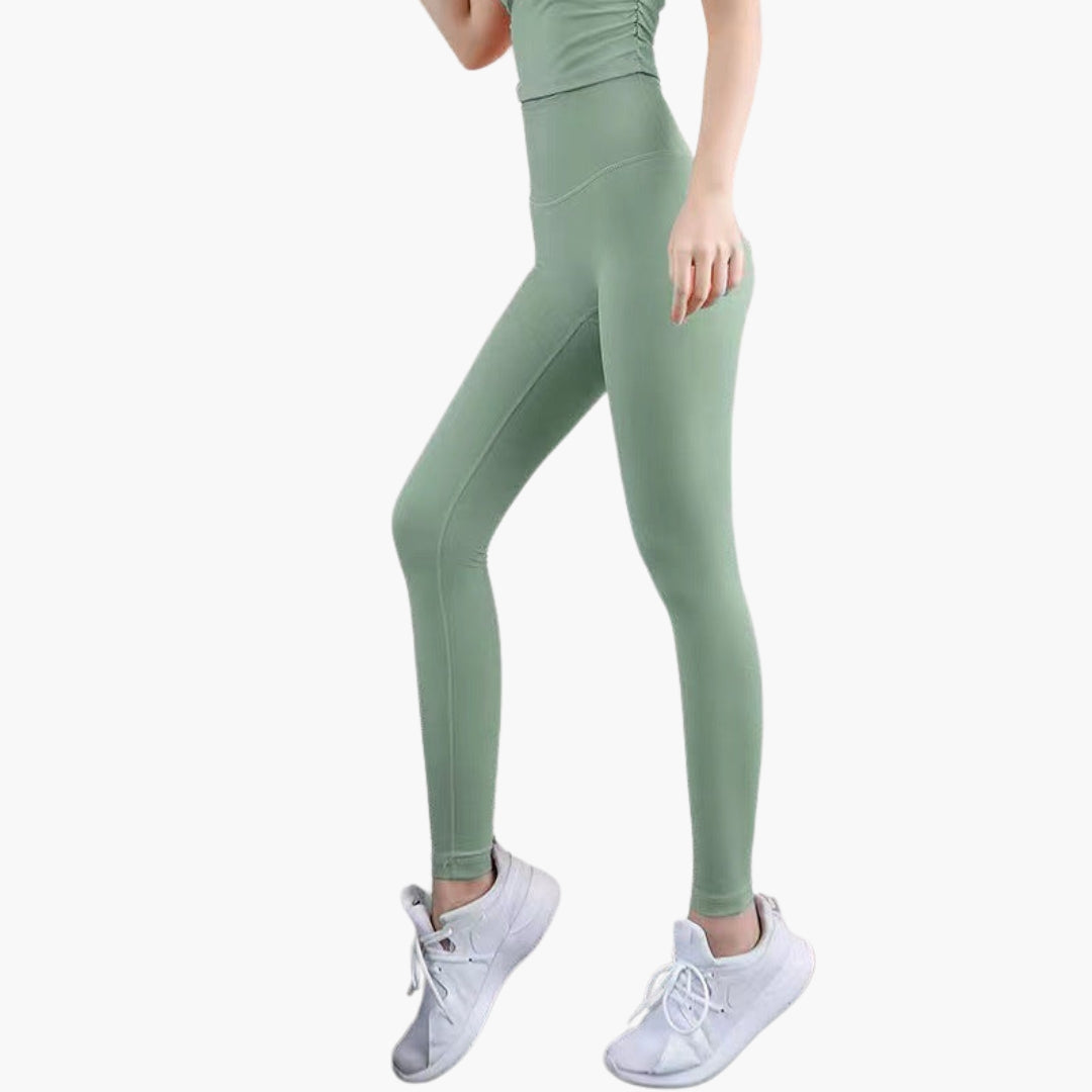 Leggings sportivi da donna a vita alta con gambe lunghe