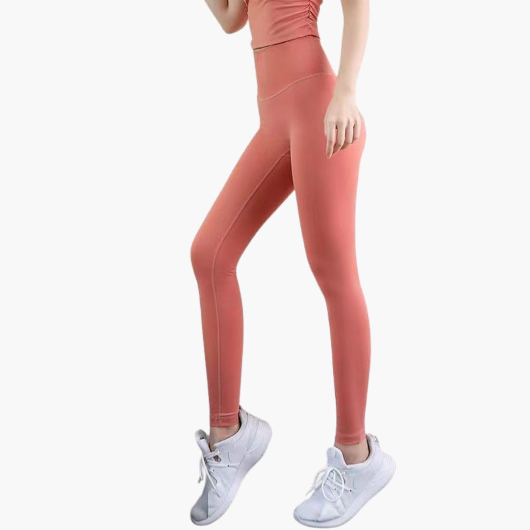 Leggings sportivi da donna a vita alta con gambe lunghe