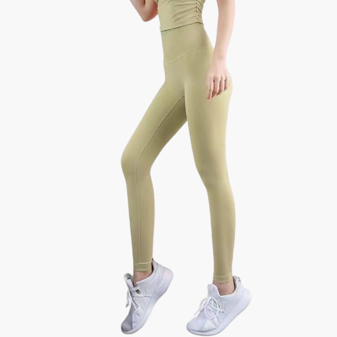 Leggings sportivi da donna a vita alta con gambe lunghe