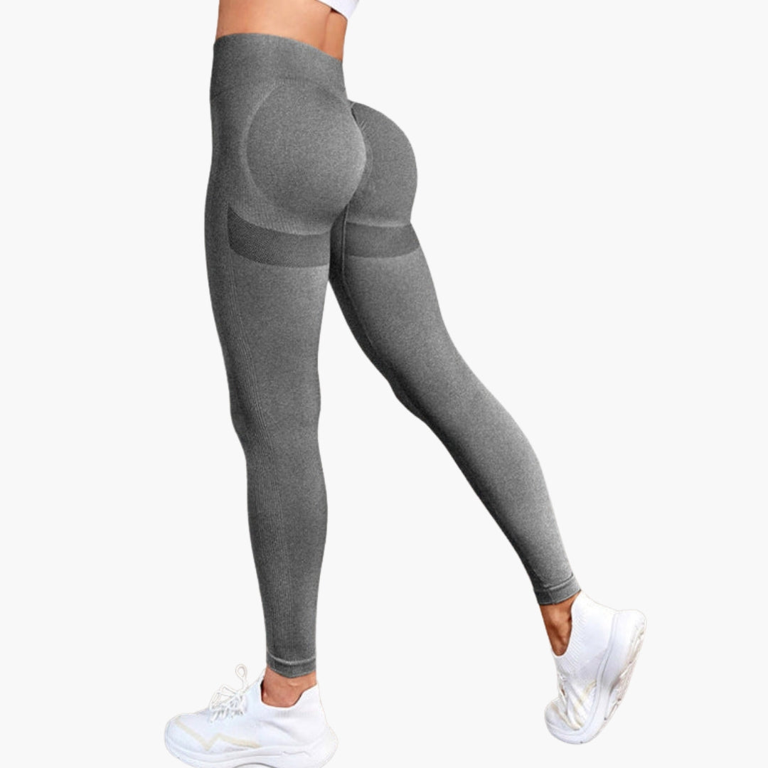 Leggings sportivi da donna a vita alta con inserti in mesh