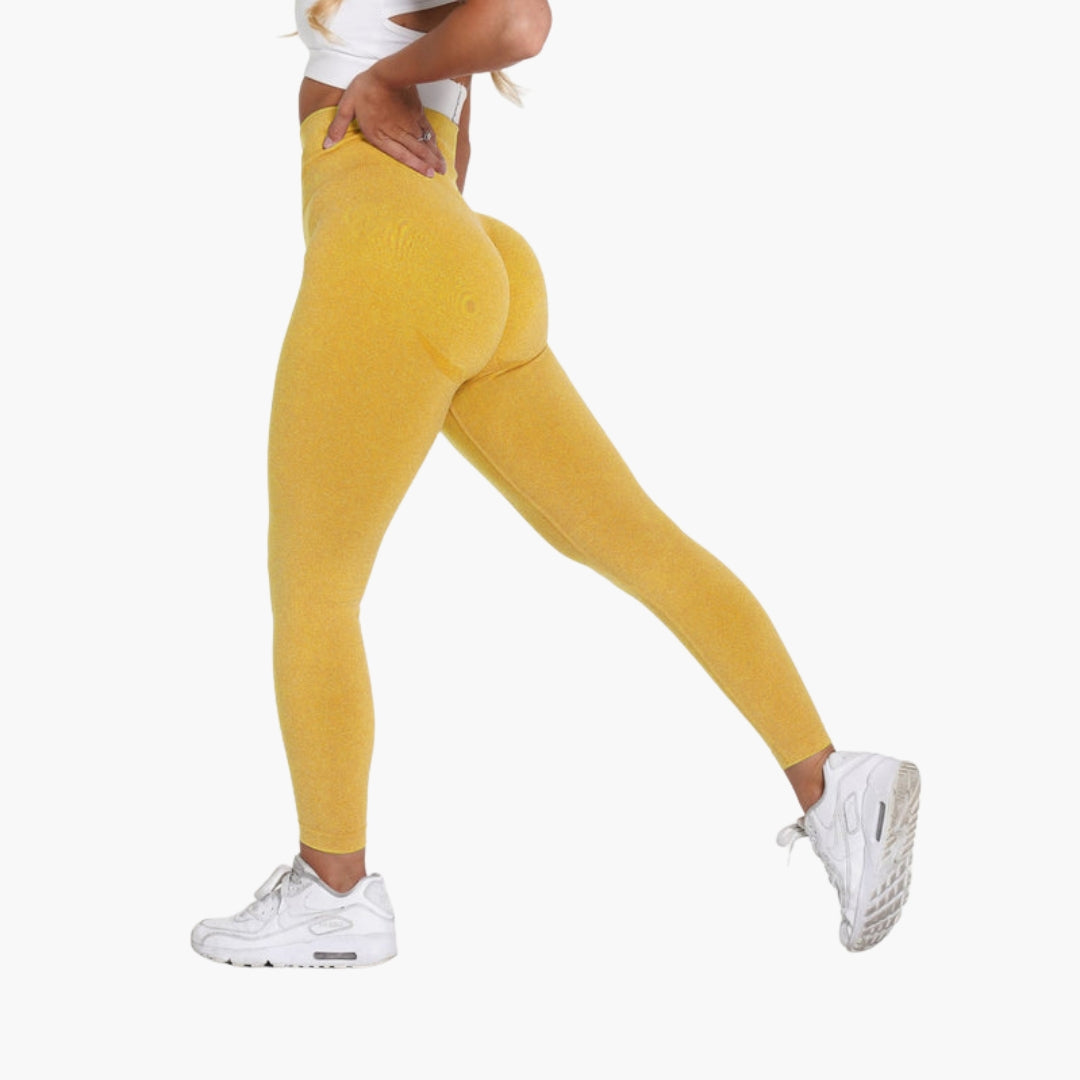Seamless high-waisted women's sports leggings