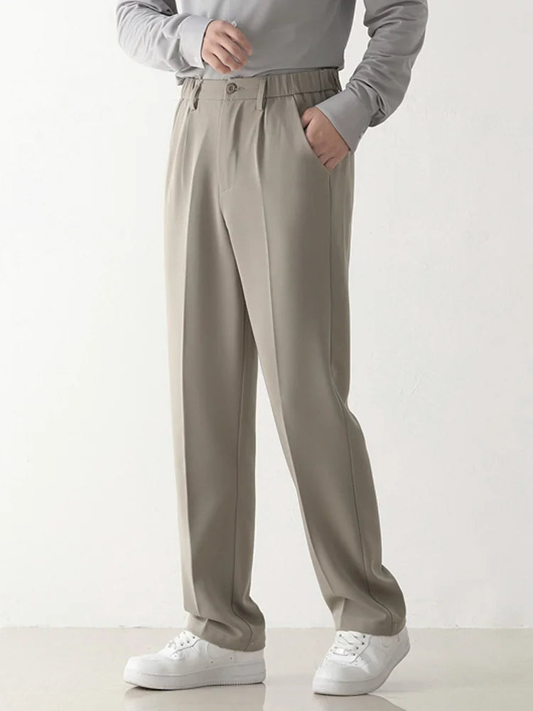 Pantalon homme | pantalon formel élégant à coupe fluide pour le travail et le soir