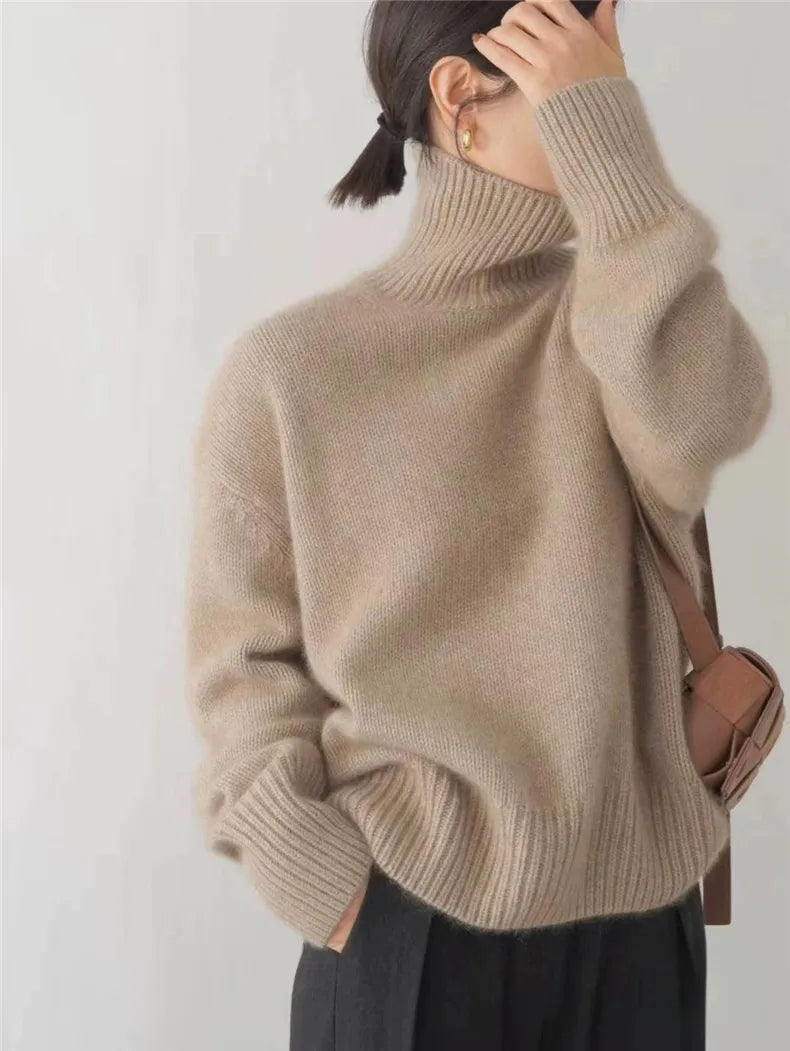 Pull Col Roulé Femme Doux | Confort Chaleureux et Élégance Intemporelle
