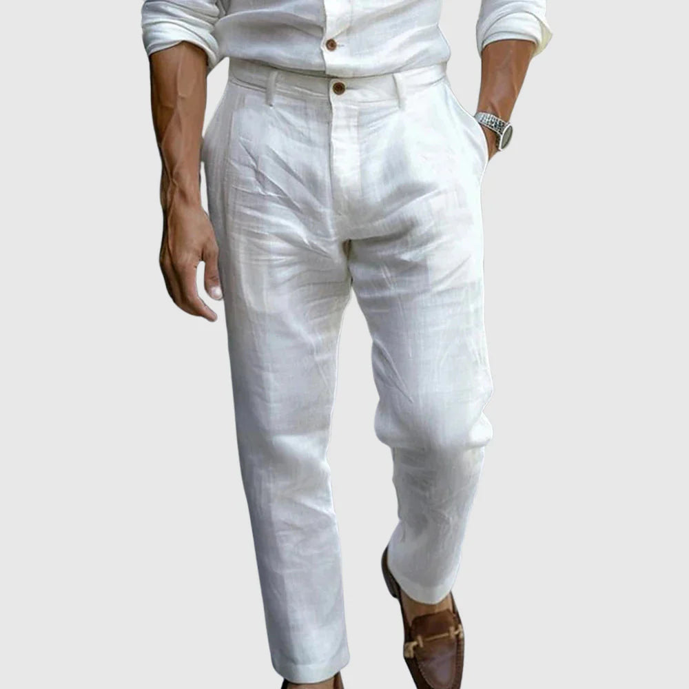 Pantalon en lin pour homme – Saint-Tropez Chic