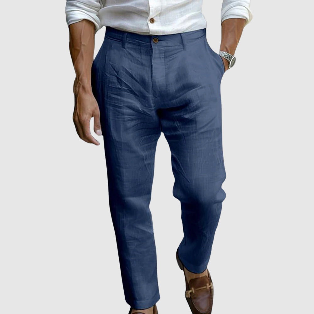 Pantalon en lin pour homme – Saint-Tropez Chic