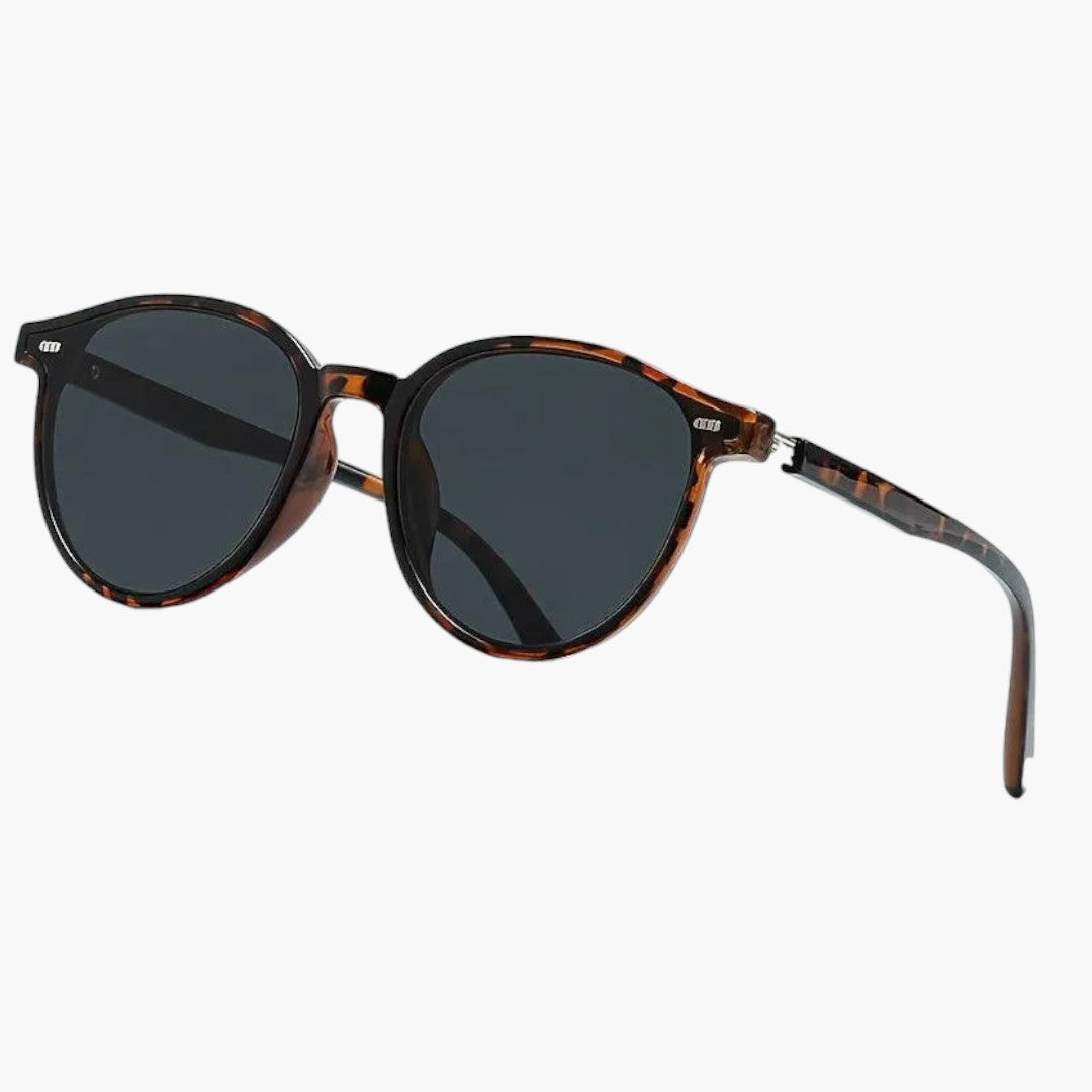 Lunettes de Soleil Femme Rondes avec Verres Polarisés et Monture Légère