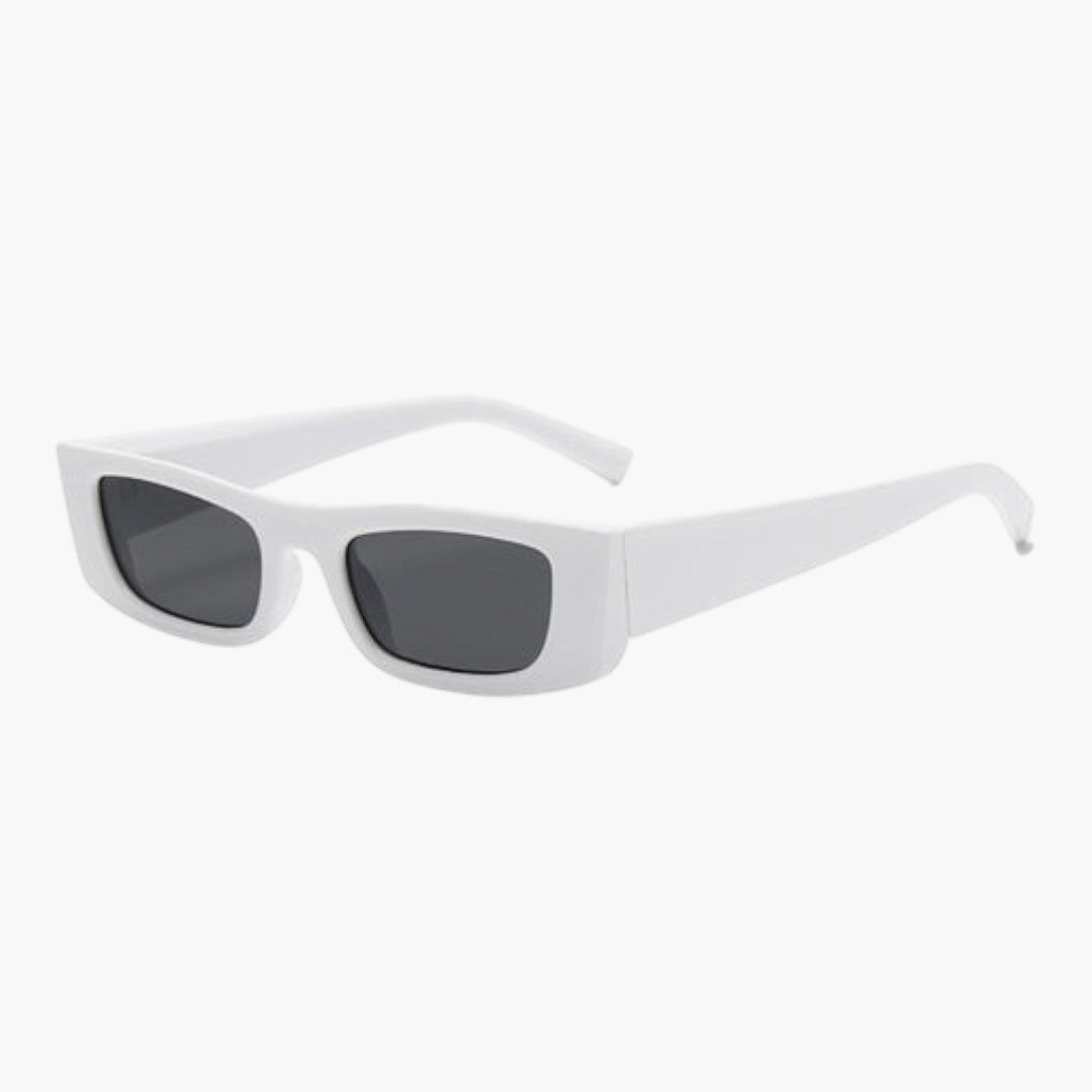 Damen-Sonnenbrille mit quadratischem Gestell und breiten Bügeln