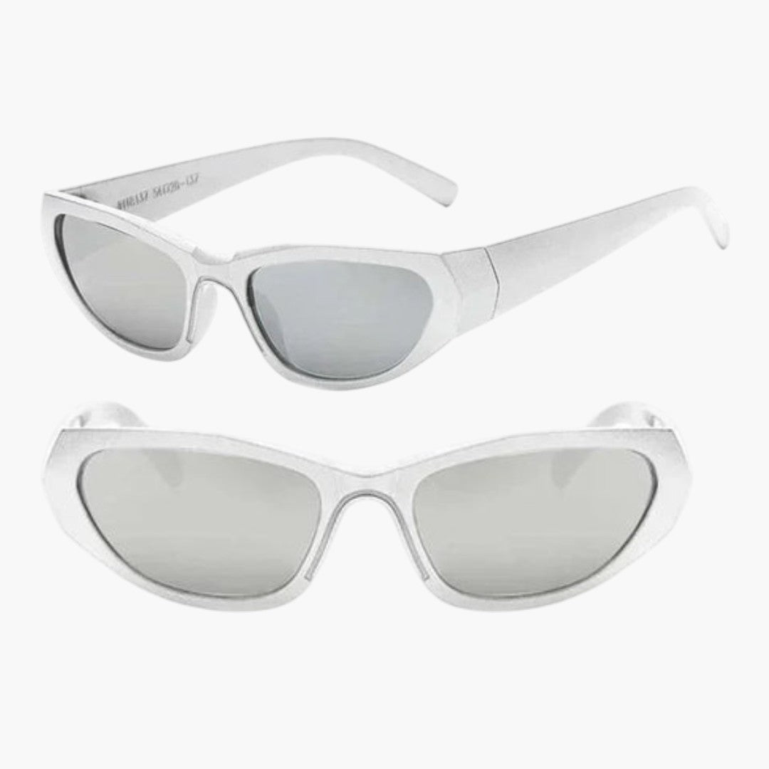 Women's Sunglasses with Wraparound Frame and Tinted Lenses