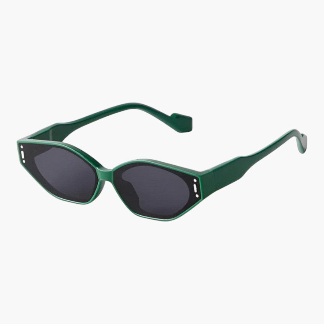Women's Sunglasses with Narrow Frame and Angular Lenses
