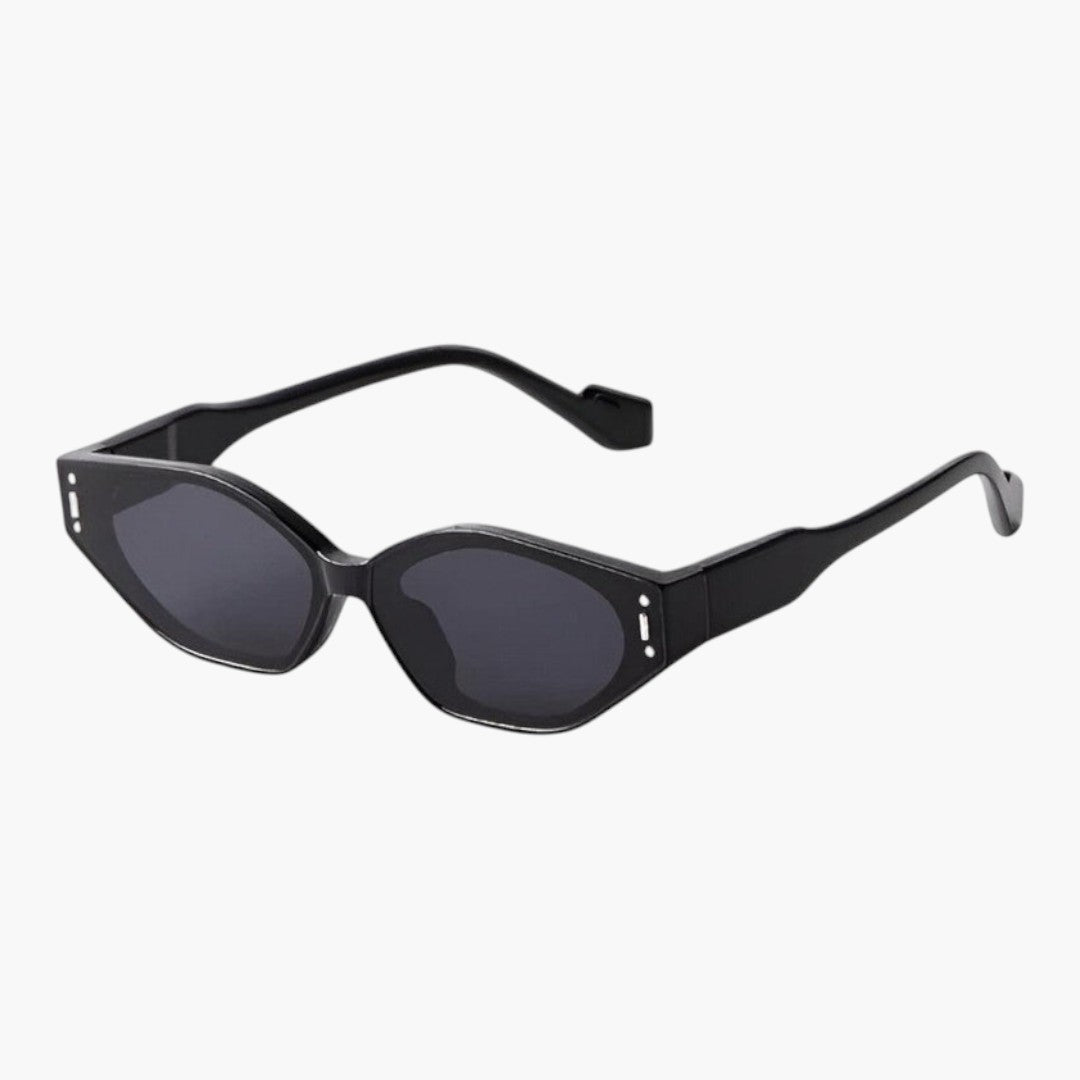 Women's Sunglasses with Narrow Frame and Angular Lenses