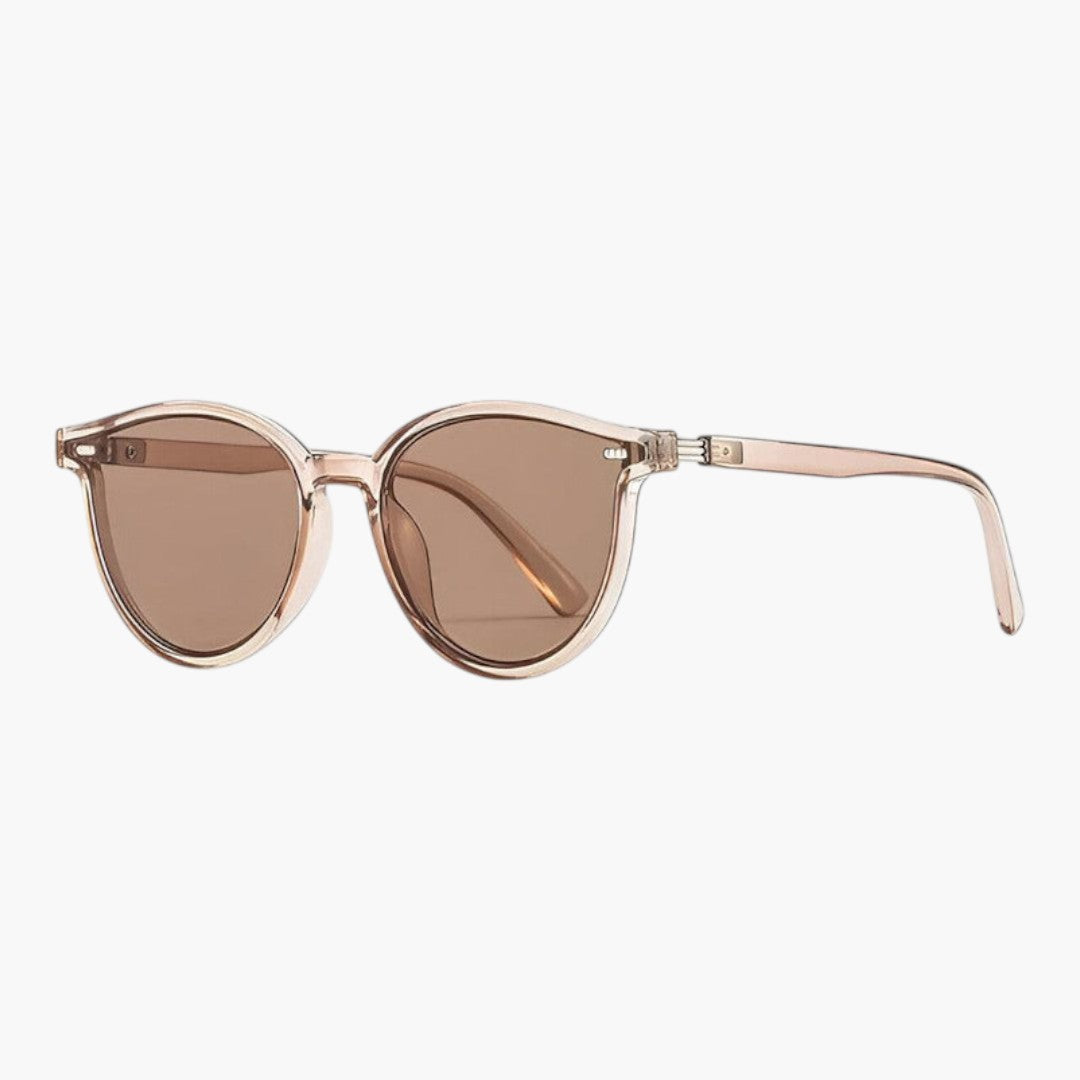 Lunettes de soleil femmes avec verres ronds et monture complète
