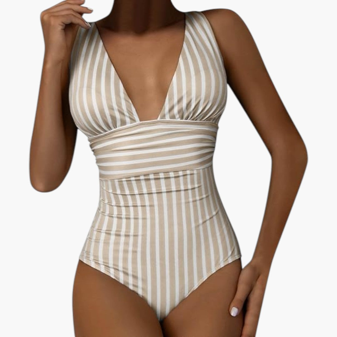 One-piece swimsuit for women with tummy control