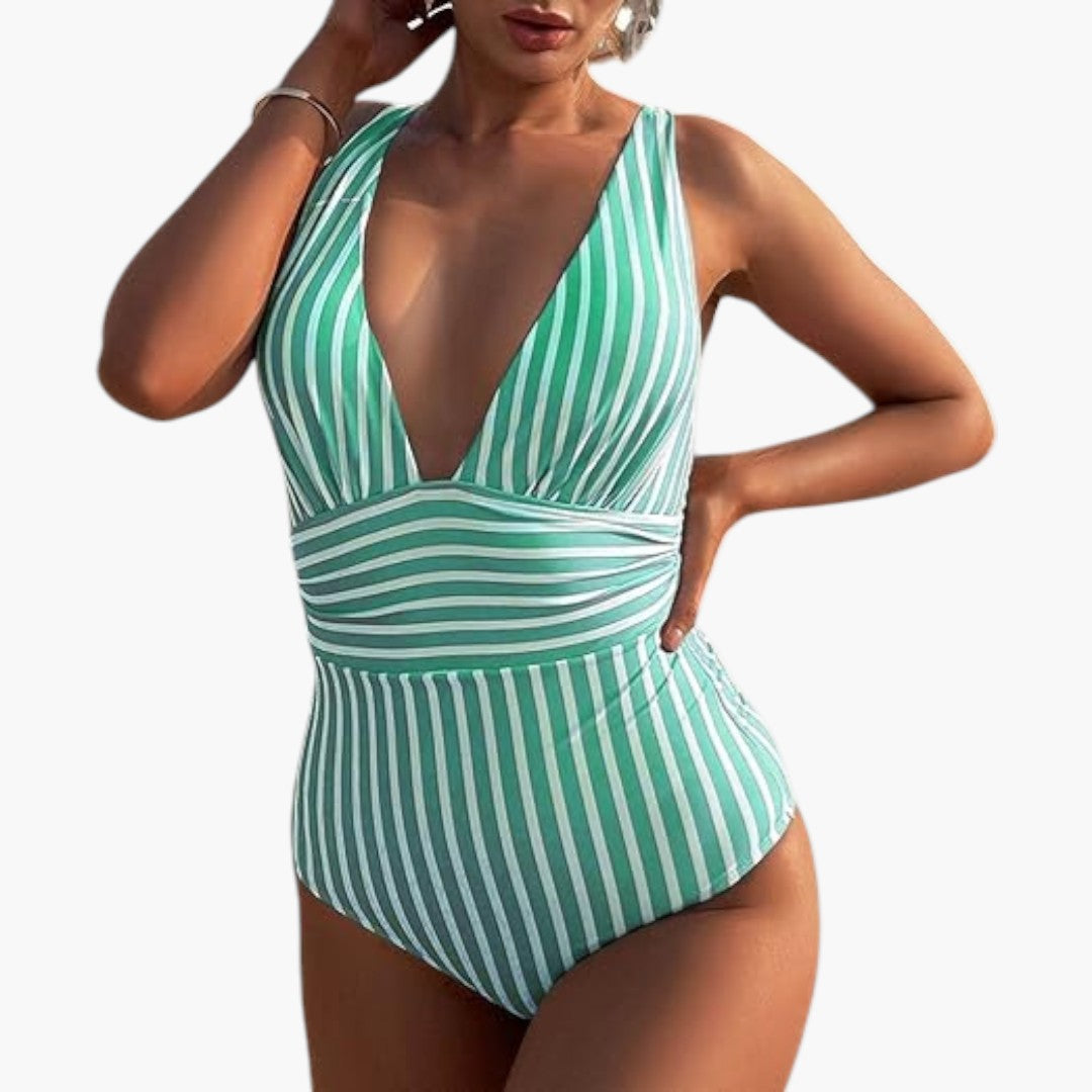 One-piece swimsuit for women with tummy control