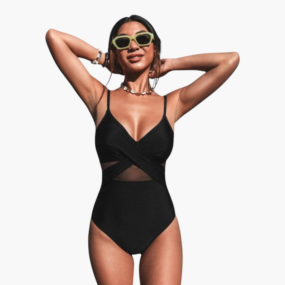One-piece swimsuit for women with push-up effect
