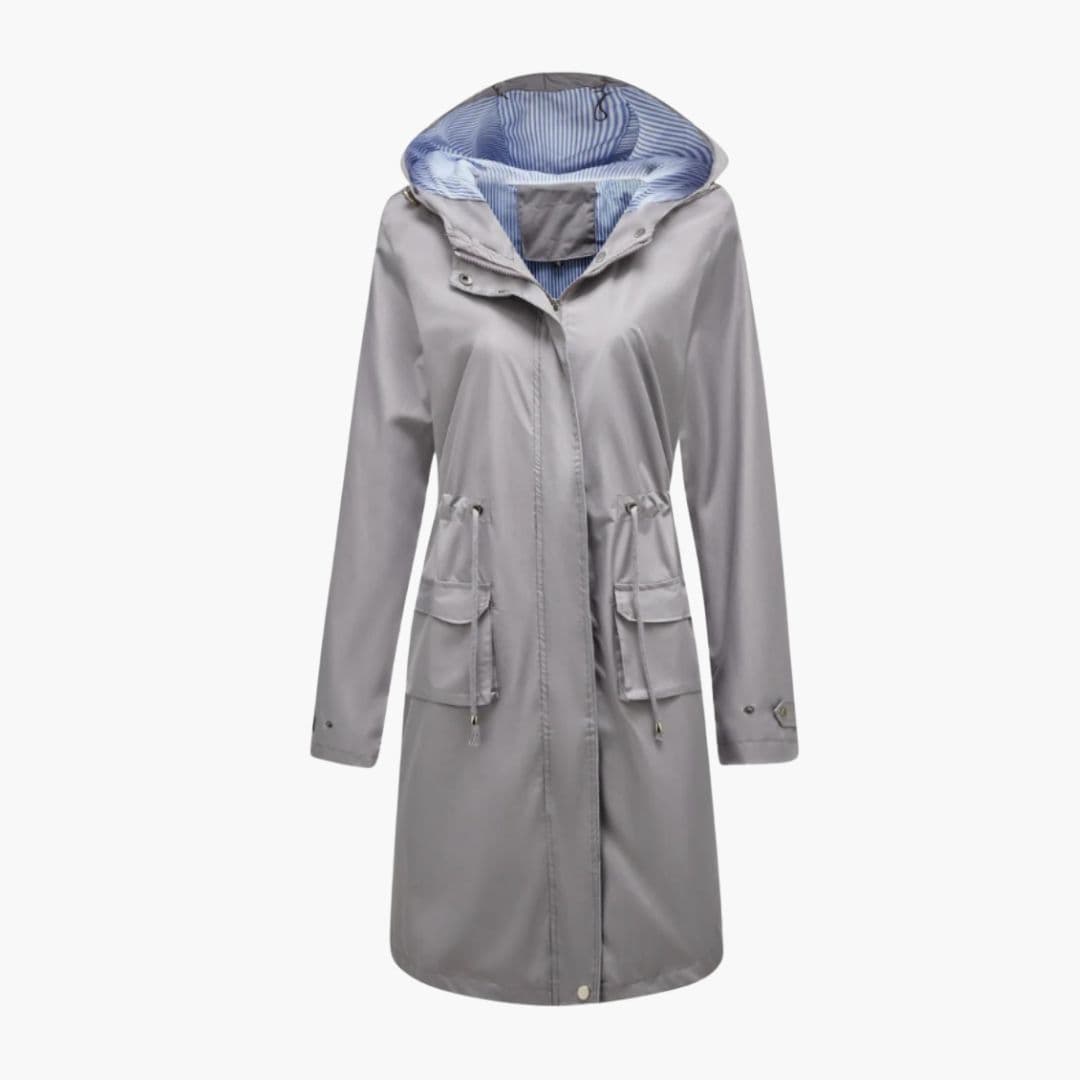 Manteau Femme à Capuche avec Taille Ajustable