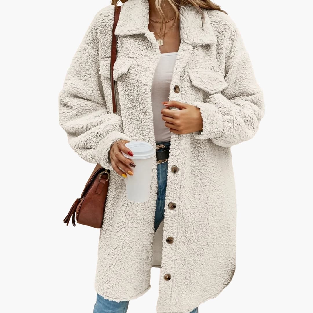 Manteau cardigan femme avec manches longues