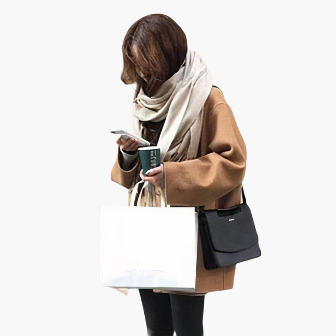 Manteau d'hiver pour femme avec col classique