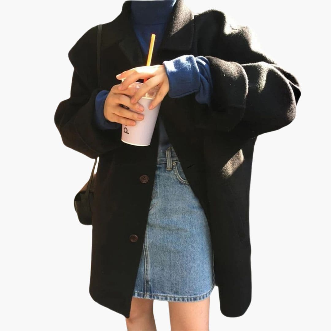 Manteau d'hiver pour femme avec col classique